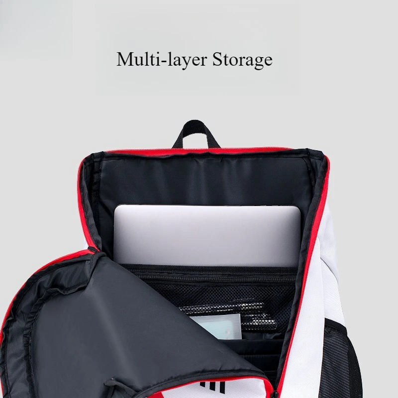 Badminton Bag Backpack Sports Storage Tennis Racket Bag with Independent Shoe Compartment Schoolbag Travel Sports Fitness Bag