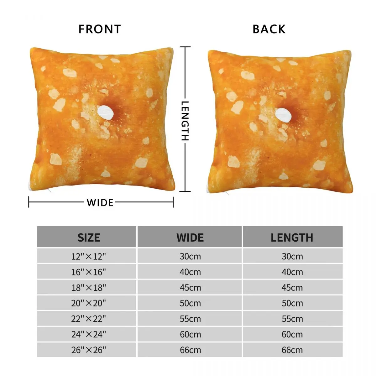 Cheeze It Snack Square Pillowcase Polyester Linen Velvet Printed Zip Decorative Home Cushion Cover 18