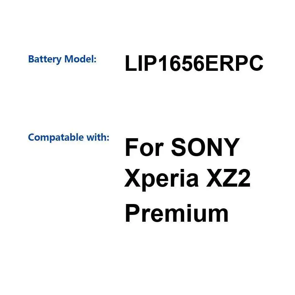 

LIP1656ERPC Mobile Phone Battery 3540Mah Premium Replacement For Sony Xperia XZ2