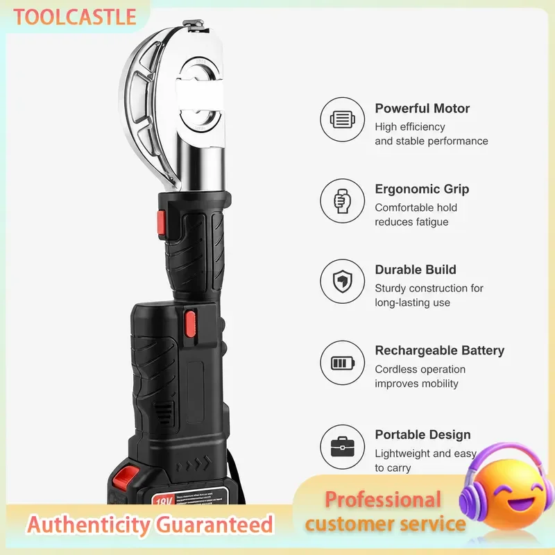 Battery Operated Hydraulic Crimping Tool 16-300mm2 Cable Wire Terminal Crimper Electric Power Press Plier for Lug Connector