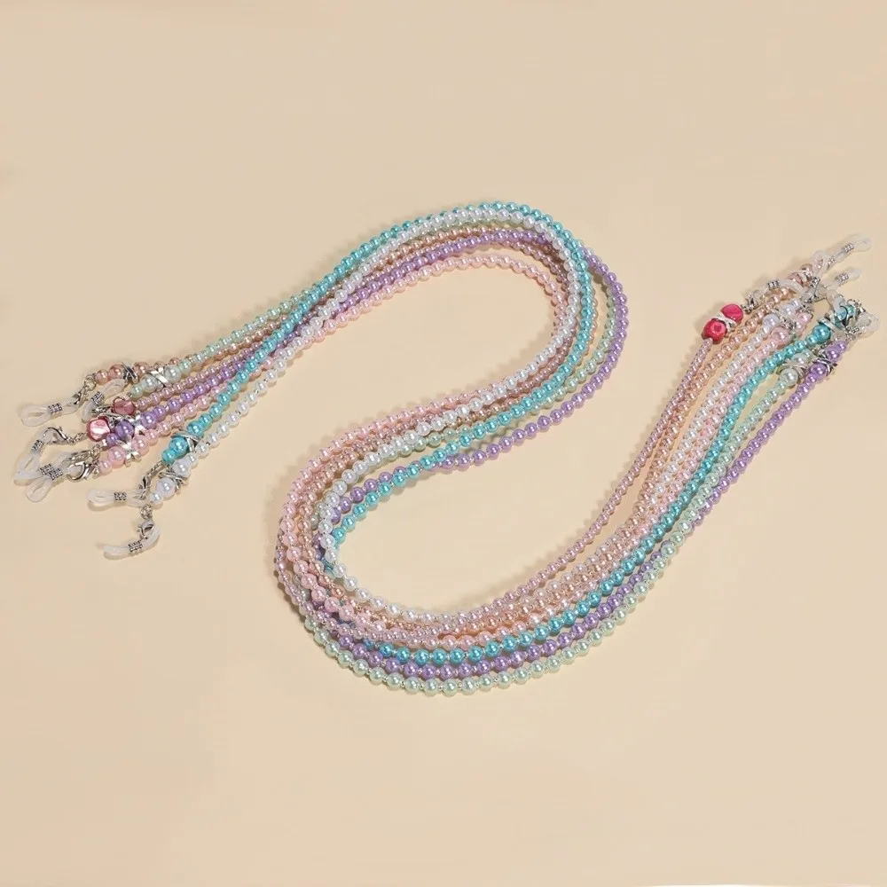 Beaded Eyeglasses Chain Imitation Pearl Anti Falling Pearl Sunglasses Lanyard Anti-Loss Glasses Hanging Rope Eyewear Accessories