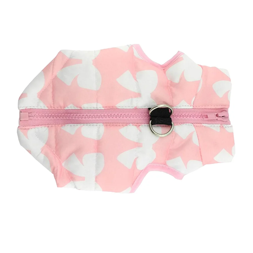

Waterproof Dog Vest Winter Warm Cotton Coat For Dogs Belly Protection Lightweight Breathable No Edge Design Pink Size Xs