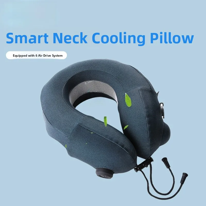 

New Portable Iatable Ne Support Pillow Cooling Wind Design Multi-Functional Gift for Festivals Home And Personal Use