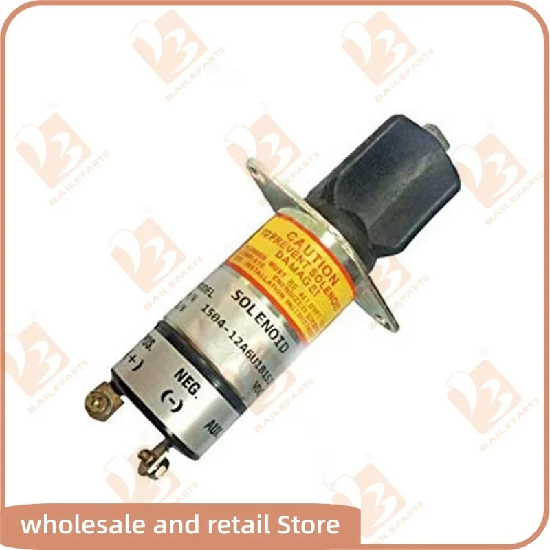 1502-12D6U1B1S1A Fuel Shut Off Solenoid 12V 1504-12A6U1B1S2 129470-67320 For Yanmar Diesel Engine Spare Parts Stop Solenoid