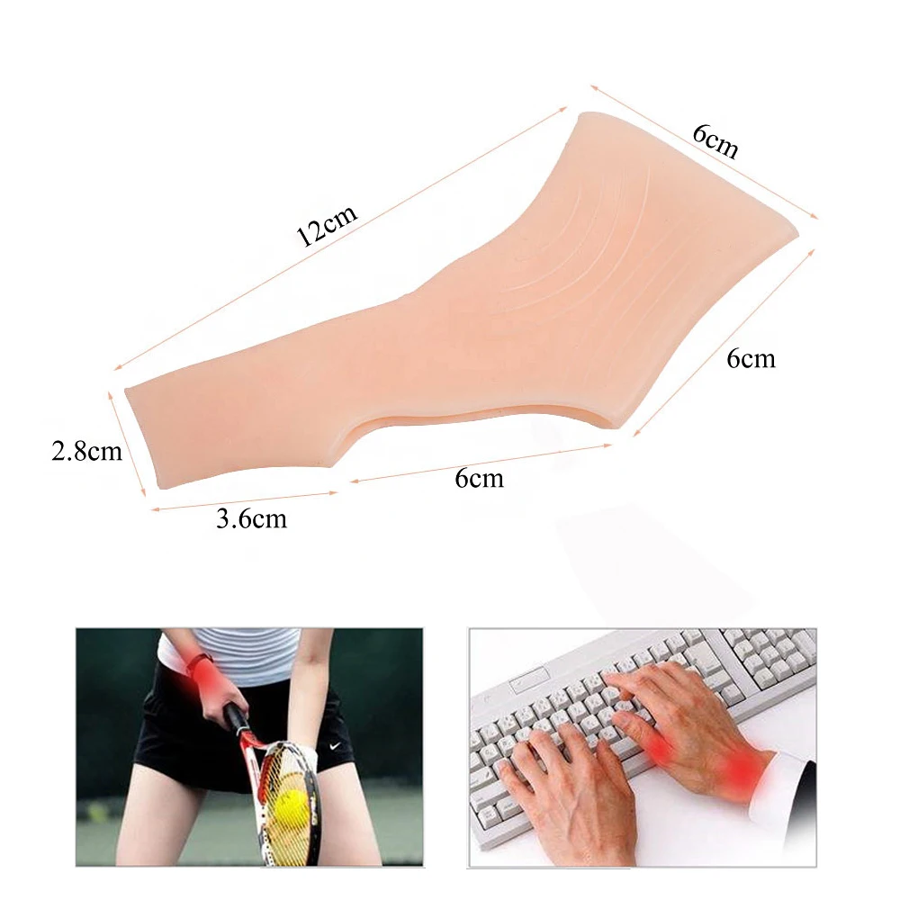 Gants de poignet en gel de silicone pour le pouce, support du canal carpien, ténosynovite, rhumatisme, arthrite, main, instituts oto, 1 paire