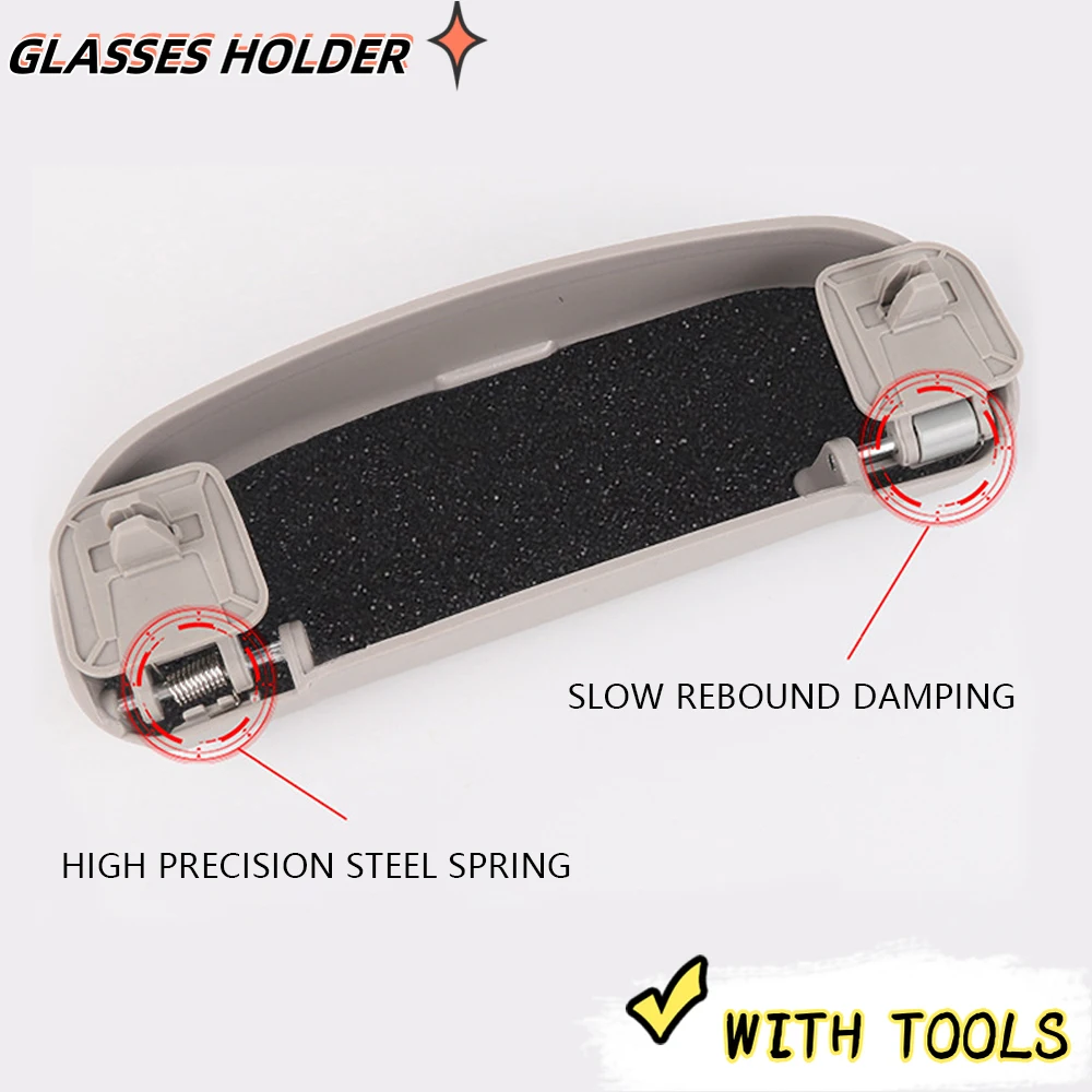 Car Glasses Box Storage Sunglasses Case Holder For Audi A5 A6 C7 C8 C6 A7 A8 Q3 Q5 Q7 A3 8V 8P S3 A4 B9 B8 Sportback Accessories view 4