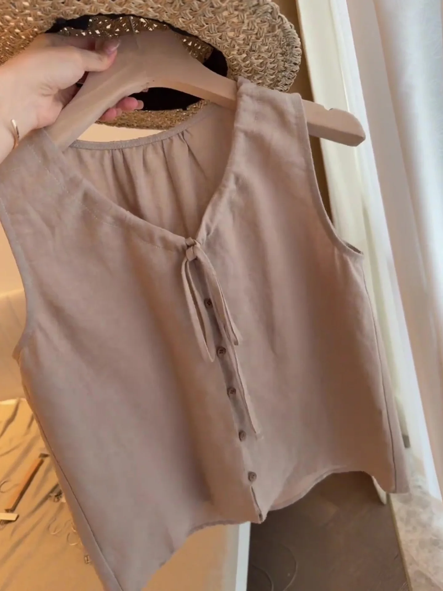 Retro comfortabele zomer Svel losse top woon-werkverkeer irt dames faionable design sense casual rechte zijden blouse