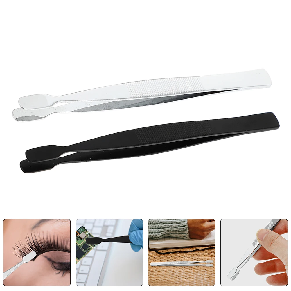 

4pc Stainless Steel Mini Precision Tongs Philately Stamps Collector Tools For Home Eyebrows Facial Hair Clip Stamp Collecting