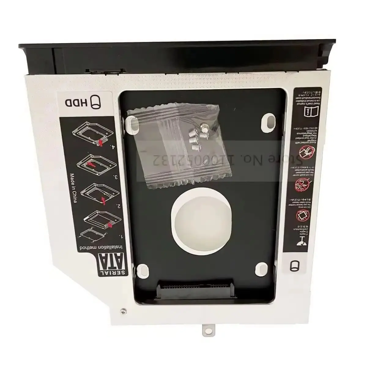 with Faceplate Bezel Panel 9.5mm 2nd Secondary SSD HDD Hard Drive Optical Bay Caddy Frame Bracket for Lenovo IdeaPad 330C