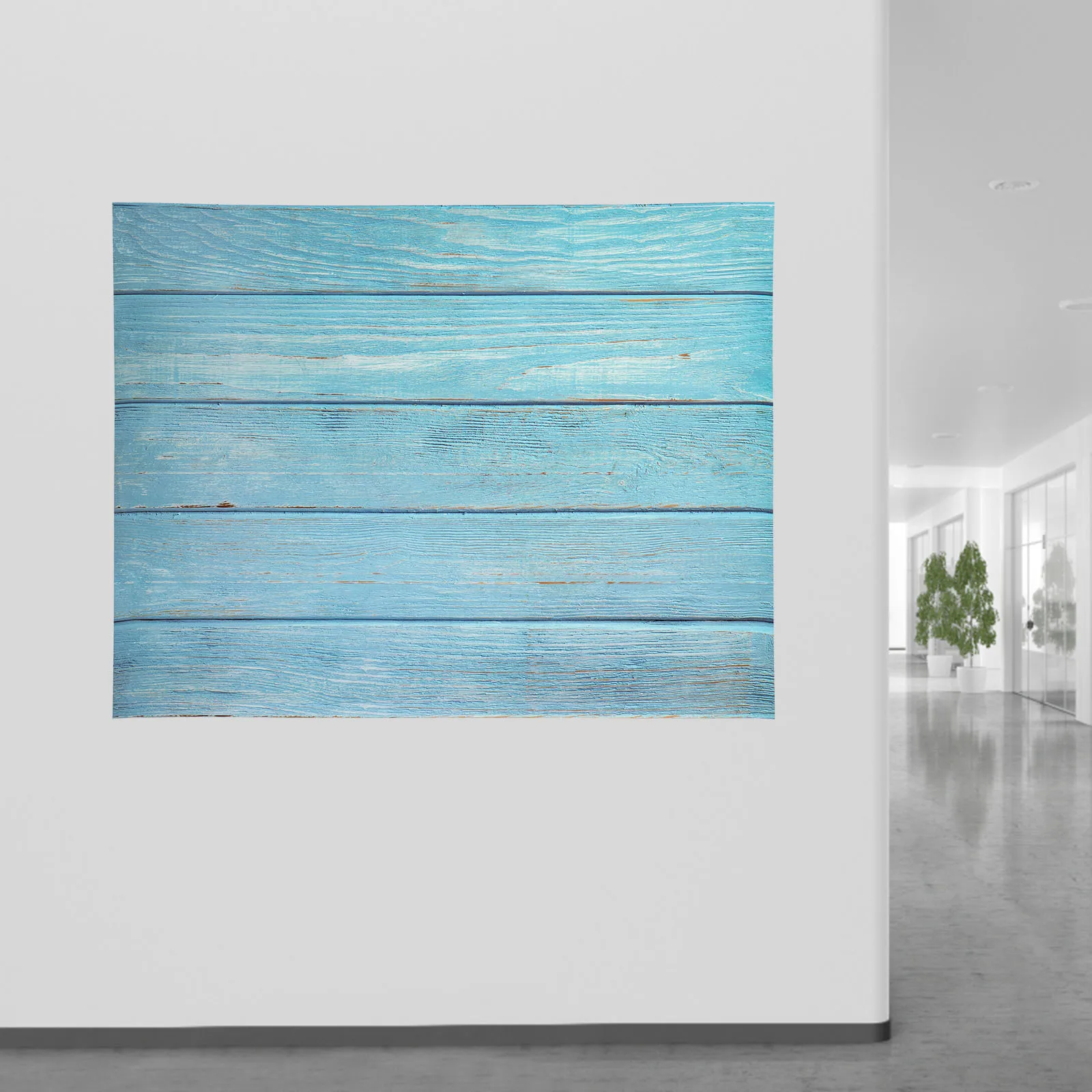 

Wood Grain Background Board Pattern Double Sided Photo Backdrop Durable Paper Decorative Rustic Blue Wallpaper Household