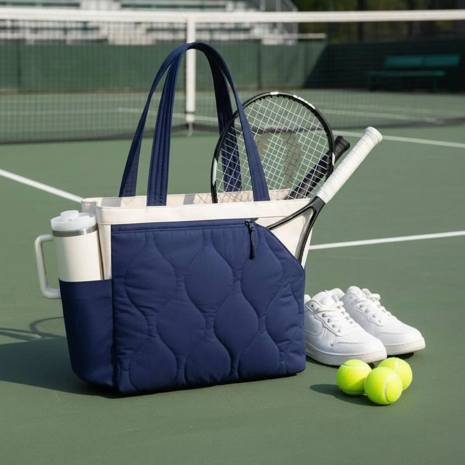 Badminton Shoulder Bag Stylish Pickleball Bag Versatile Badminton Racket Carrier for Outdoor, Travel