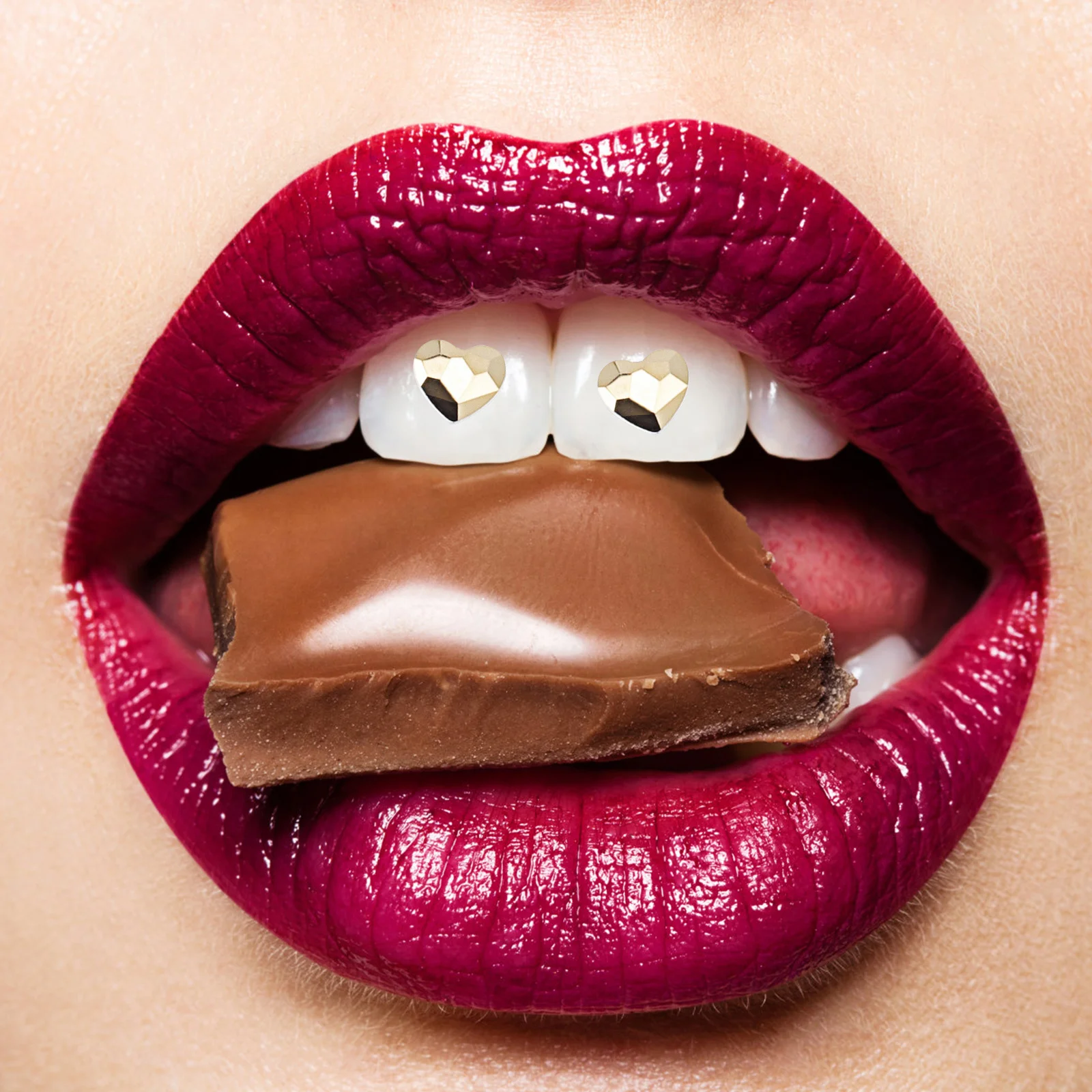 

10Pcs Heart Teeth Crystals DIY Diamond Decorations Manicure Nails Art Teeth Diamonds Crystal Accessories Nail Art Decorations