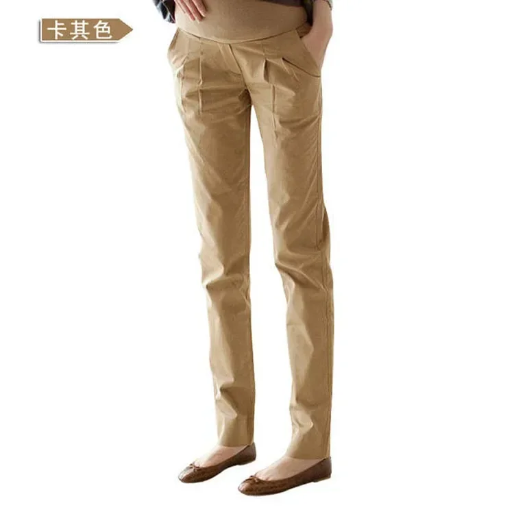 綿快適なファッション多用途マタニティ腹サポートパンツ春秋レジャーハーレムパンツ妊婦腹パンツ