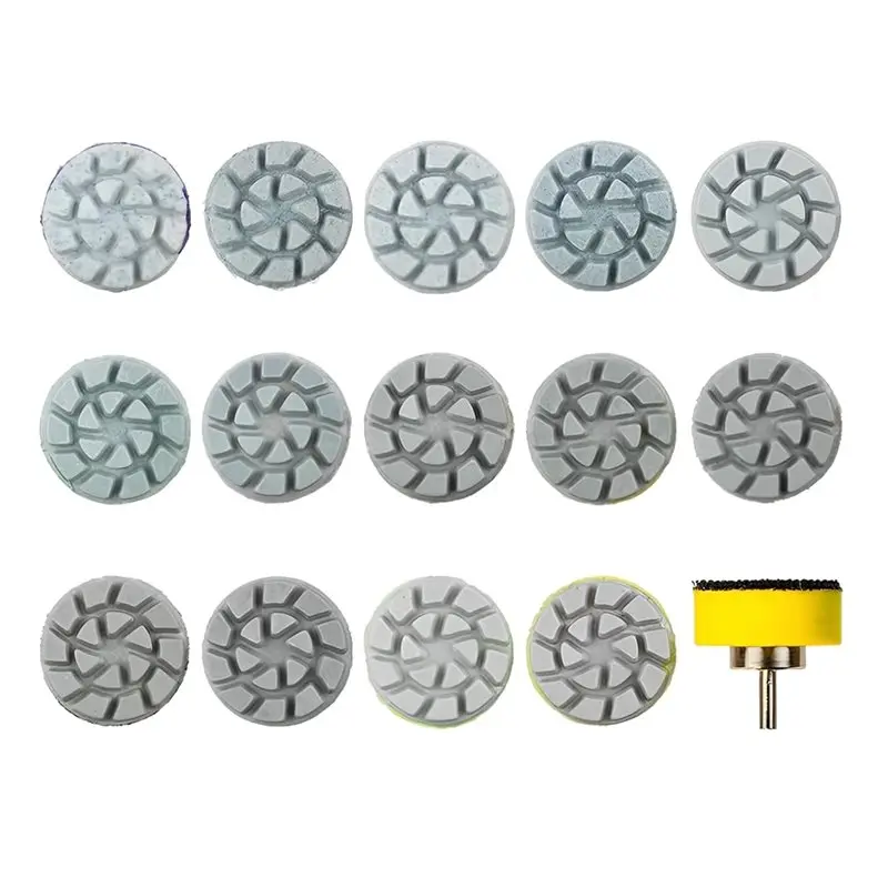 15-discos-de-lixa-diamantados-de-50-a-10000-graos-para-polimento-fino-e-detalhado-kit-mini-almofadas-de-polimento-a-Agua