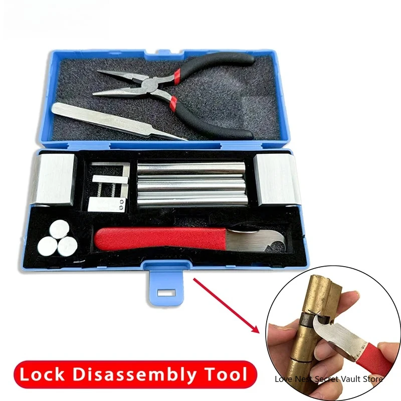 

Original Professional 12 In 1 HUK Lock Disassembly Tool Locksmith Tools Kit Remove Lock Repairing Pick Set