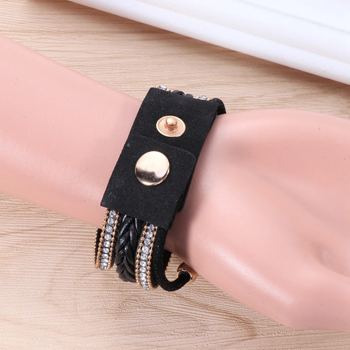 

Женские плетеные часы, бежевый модный многослойный браслет с жемчугом, кварцевый подарок на Рождество, день рождения, День святого Валентина, женские часы