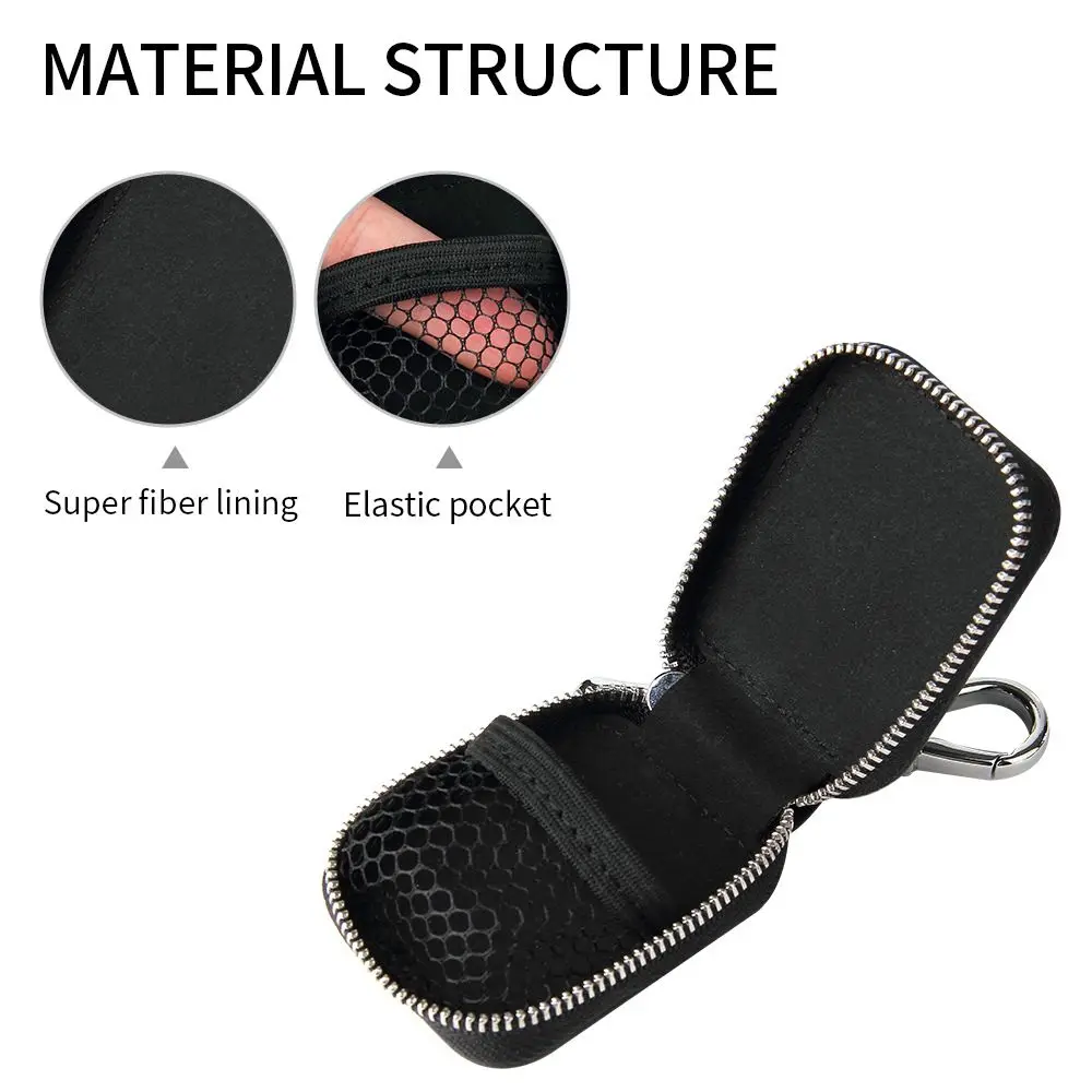 1PC PU Leather Protective Case Bluetooth Earphone Protective Case Anti Lost Storage Bag Accessories For Apple Airpods Pro 3 2 1