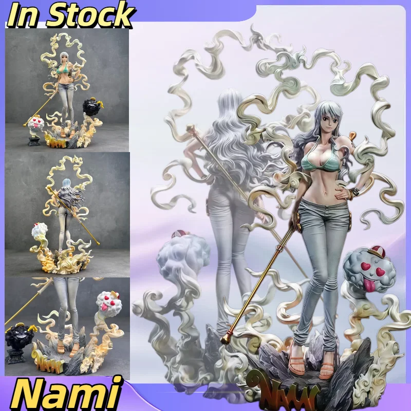 

30cm One Piece Nami Figure Model Anime Character Surrounding GK Handmade Model Table Set Birthday Gift Scene Collection Ornament