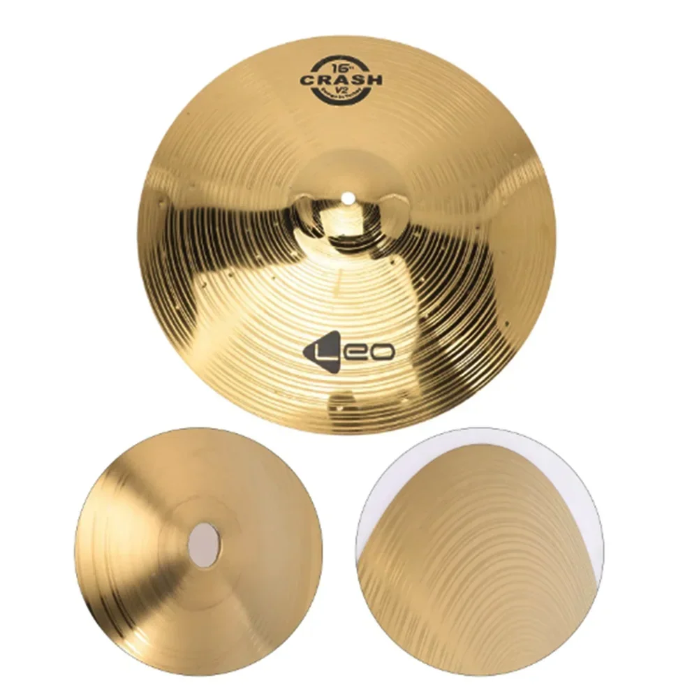 14/16 Inch Drum Brass Cymbals Percussion Splash Crash Hi-Hat Jazz Drum Cymbal Musical Instrument Parts Drum Set Cymbal