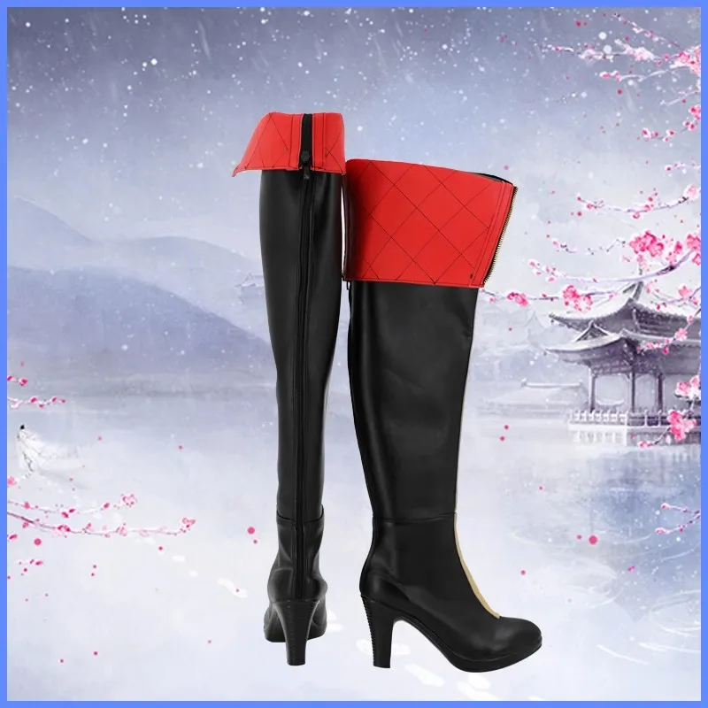 Anime Vtuber Tokoyami Towa Hoshimati Suisei Cos Nakiri Ayame Akai Haato Houshou zapatos de Cosplay marino Hololive mujeres hombres botas