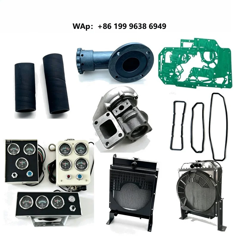 R4105  Generator Spare Parts Alternator Starter Motor Water Pump Filter Piston Liner Kit Cylinder Head  and Other Parts