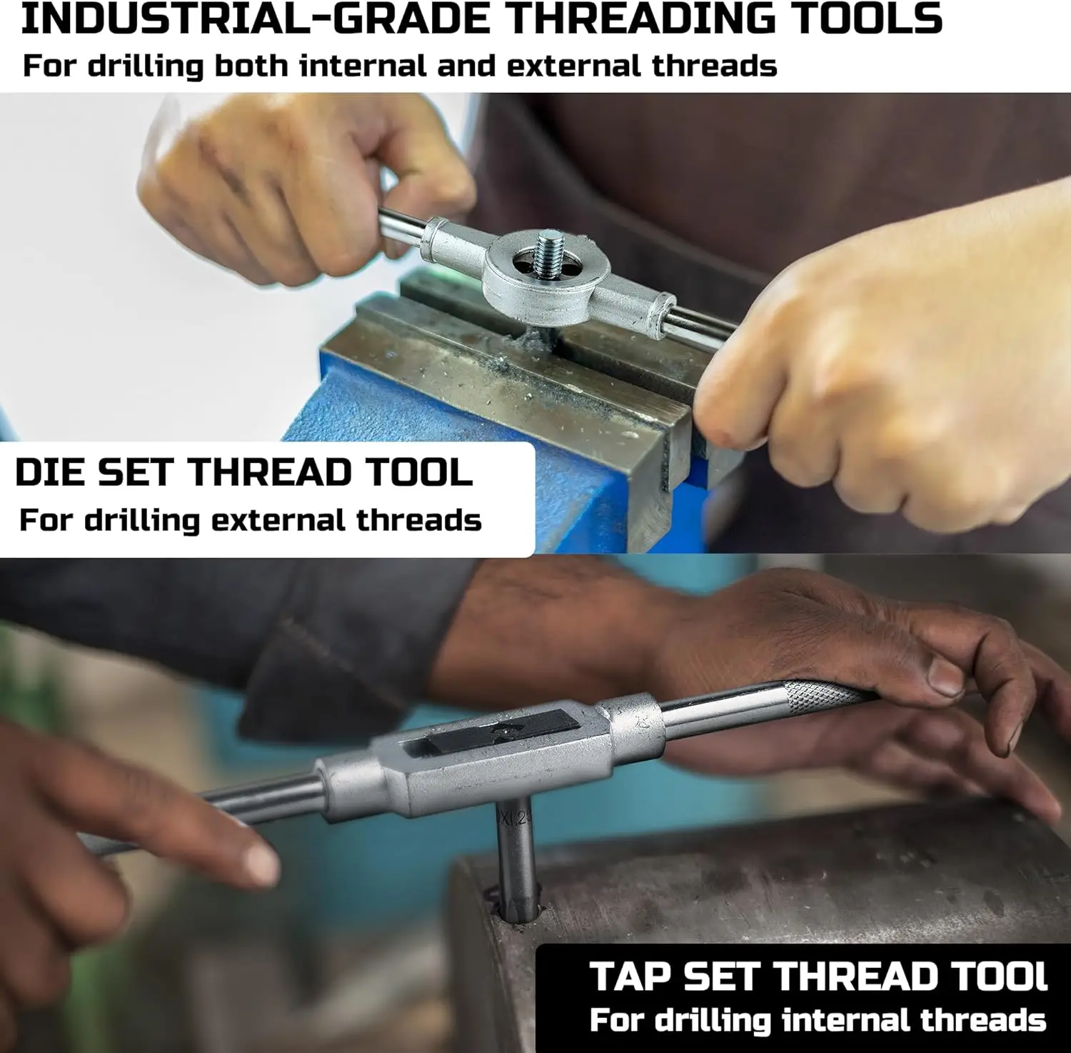 

Набор метчиков и матриц, 80 шт., набор метрических ключей SAE и метрических метчиков, стандартные метрические насадки с крупной резьбой от M3 до M12