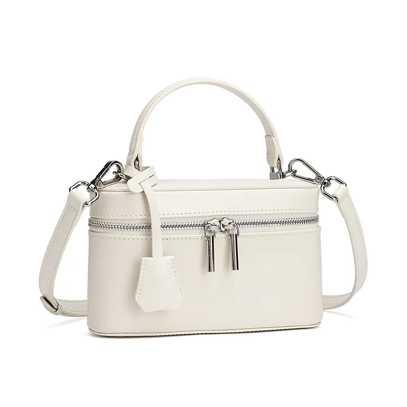 2026 New Original Design Genuine Cowhide Leather Box Bag Light Luxury Premium Crossbody Work Wedding Handbag For Women