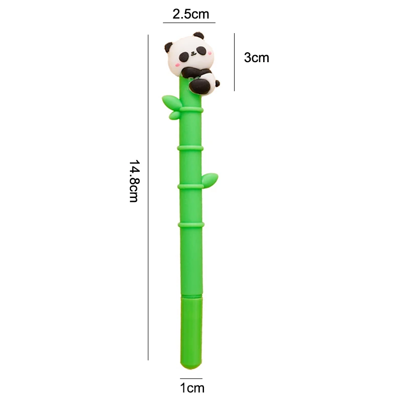 Kreative schnell trocknende neutrale Stifte Cartoon niedlichen Panda Kugelschreiber schreiben reibungslos Unterschrift Stift Büro Schul bedarf