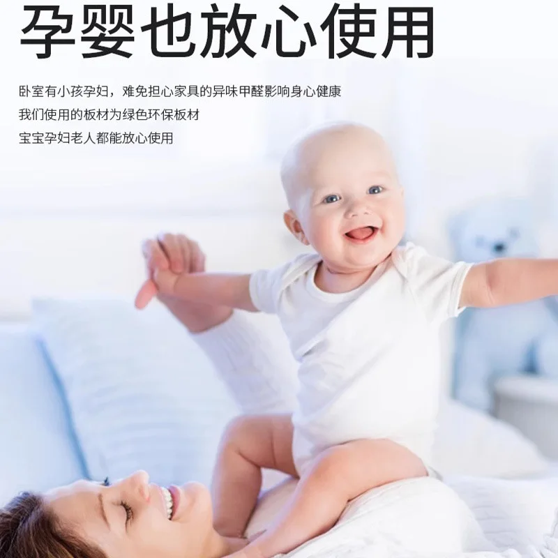 armadio, porta scorrevole per camera da letto domestica, semplice assemblaggio di armadi per stanze in affitto, piccolo appartamento in legno massello per bambini