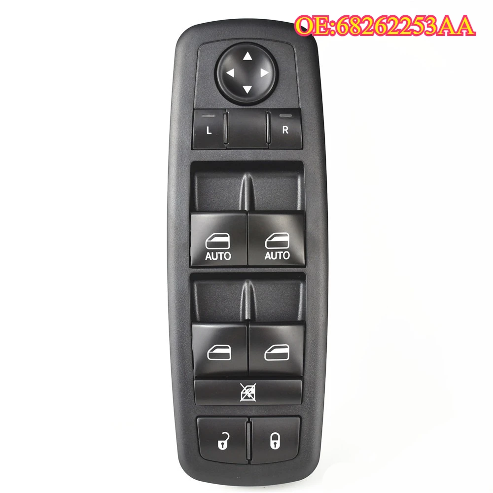

High quality New For 68262253AA Electric Power Master Window Switch For Dodge Charger 2017 2018 Chrysler 300 Pacifica 2016 2017