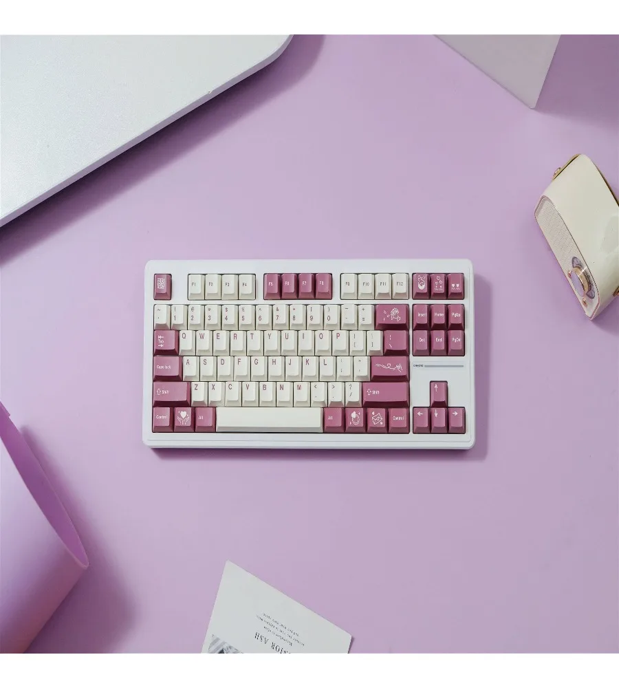 151 key PBT material Original height Five-sided sublimation 75K rain 75 Suitable for mechanical keyboard