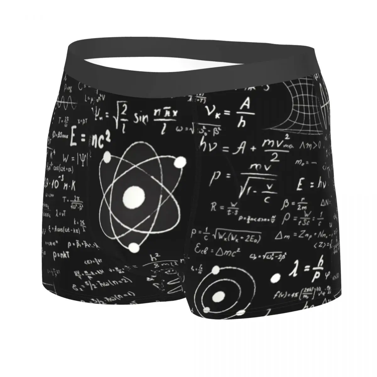 Custom Geek Math Teacher Underwear Men Stretch Science Physics Boxer Briefs Shorts Panties Soft Underpants For Homme