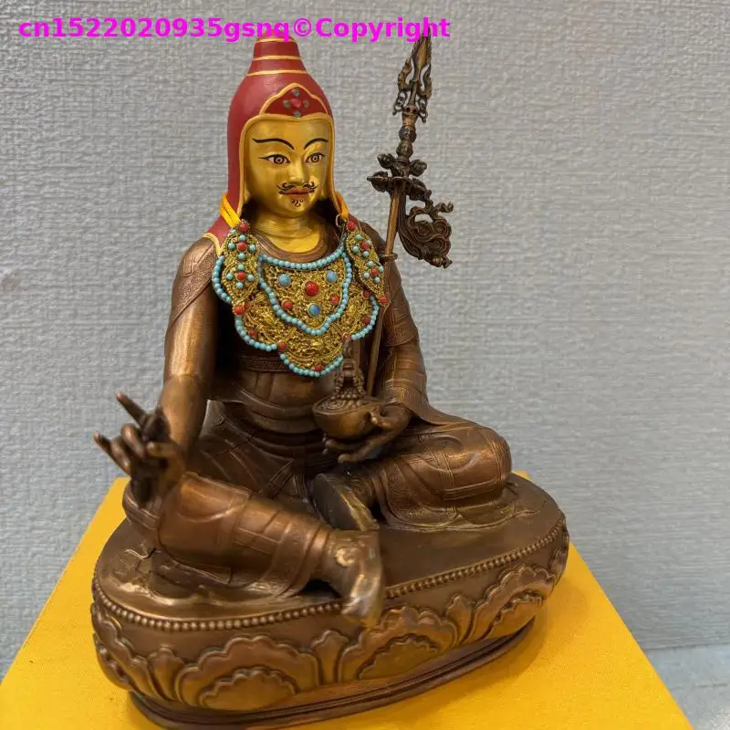 Exclusive supply 100% Handmade copper buddha statue tibet Rinpoche Padmasambhava buddhist family altar temple monk worship