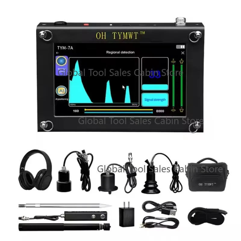 New TYM-7A Three Sensors Underfloor Pipeline Water Leak Detector for Wall Underground Pipes with IP55 Protection 95% Accuracy