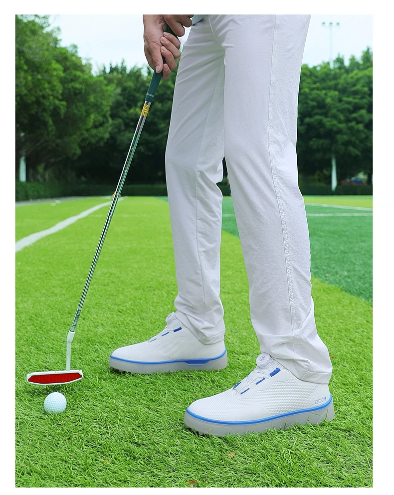 Golfschuhe Herren, große Größe bis 47 # Rotierende Schnalle, professionell, rutschfest, ohne Spikes, Outdoor, Anfänger, Training, Golf, Turnschuhe, Unisex – Detail 8