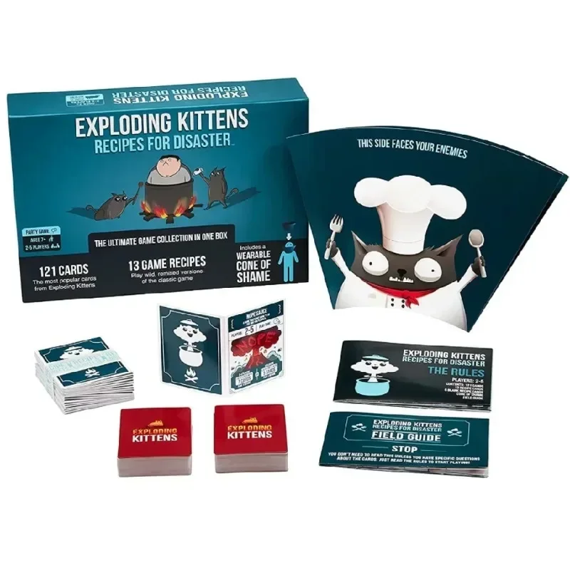 Exploding Kittens Recipes for Disaster Family Party Table Game Adult Board Toy Multiplayer Cards Game Suitable For Holiday Gift