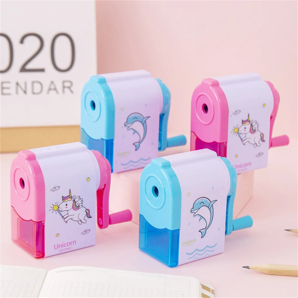 Office Supplies Hand Cranked Functional Lovely Efficient Easy To Clean Manual Pencil Sharpener Creative Unique Convenient Novel