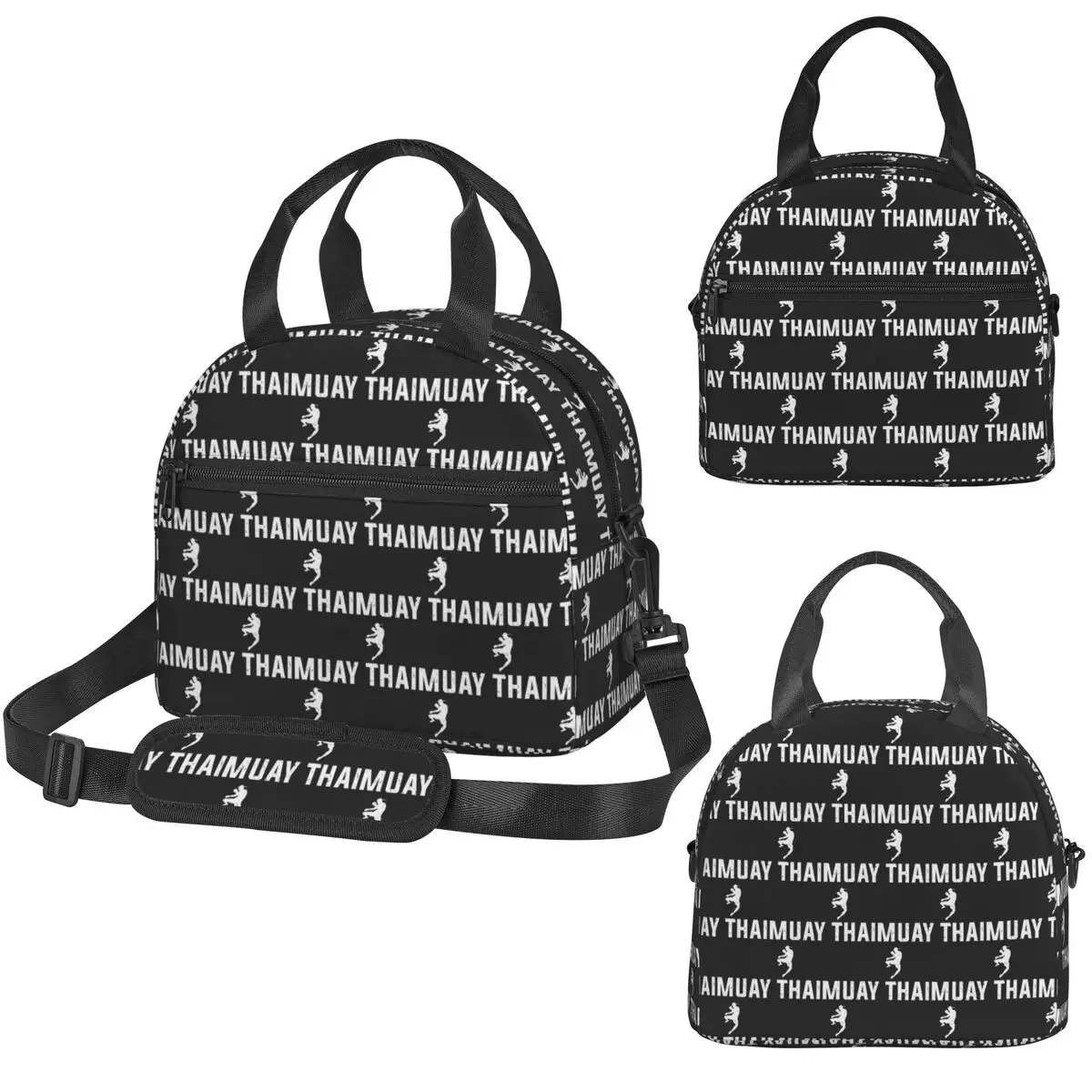 Muay Thai Gloves Thailand Boxing Fighter College Insulated Lunch Bag for Kids School Cooler Thermal Tote Portable Lunch Boxes