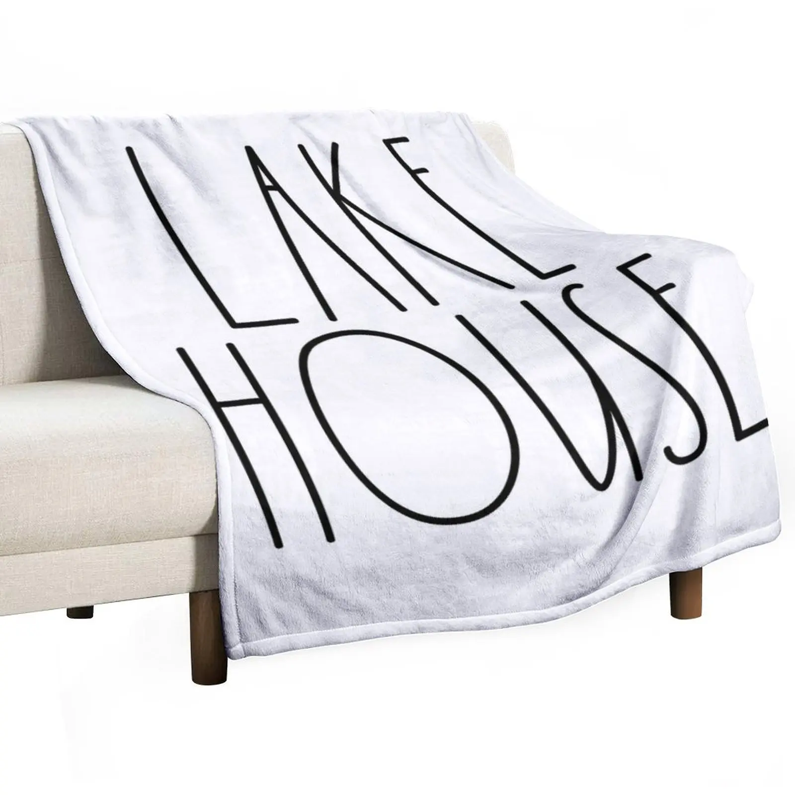 Lake House Rae Dunn Inspired Farmhouse Throw Blanket Luxury Throw Loose manga Blankets