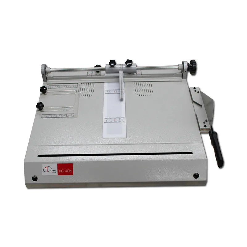 DC-100H Manual Power A4 Format Hardcover Book Case Electric-Powered Center Positioning Album Menu Hard Case