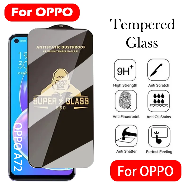 Gorilla Tempered Glass for OPPO A58 A53S A73 5g Screen Protector for OPPO A74 A78 A94 A95 A96 A55 A57 A57S A77 A78 A54 A53 4g