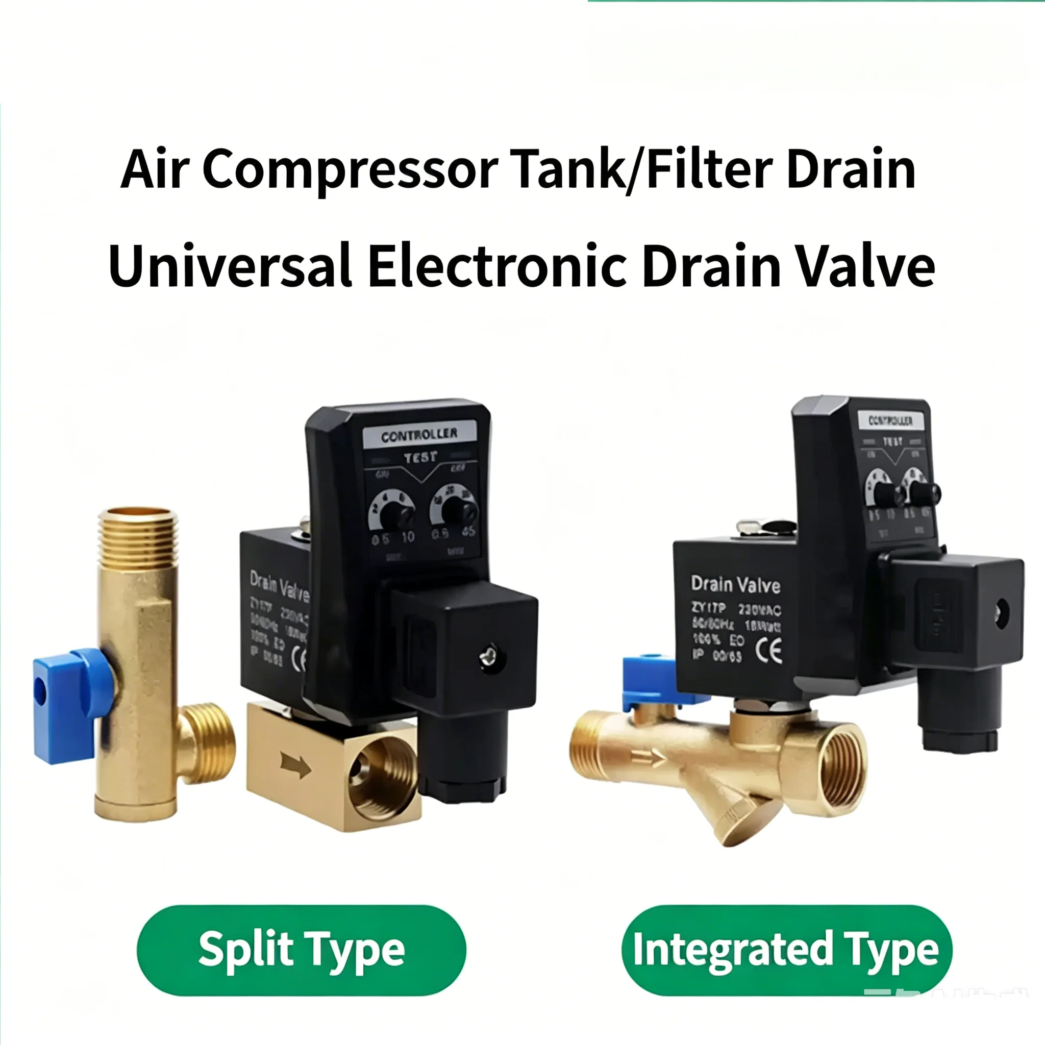 Magnetic Valve 24V 220V 1/2 Electronic Drain Valve Air Compressor Filter Dry Air Storage Tank Drain Cooler Dry Electromechanical