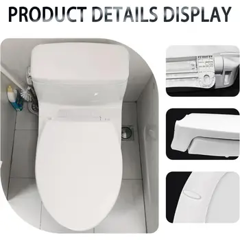 Tradiční prodloužené toaletní sedátko s měkkým zavíráním kompatibilní s TOTO SS114/SS115/SS154/SS204/SS224, náhrada toaletního sedátka se šroubem 10 nejlepší prodej šrouby na toaletní sedátko - №5