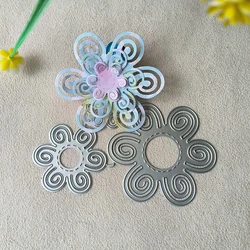 New 3 Pcs Flower metal cutting die mould scrapbook decoration embossed photo album decoration card making DIY handicrafts