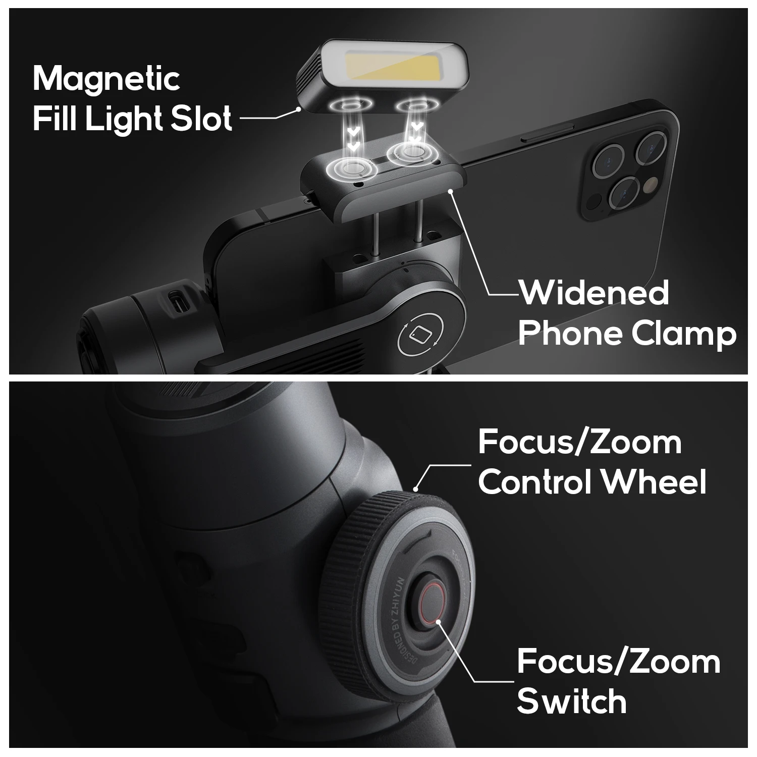 Smooth 5 3-Axis Gimbal Phone Handheld Stabilizer Smartphone Gimbals for iPhone 13 PRO///