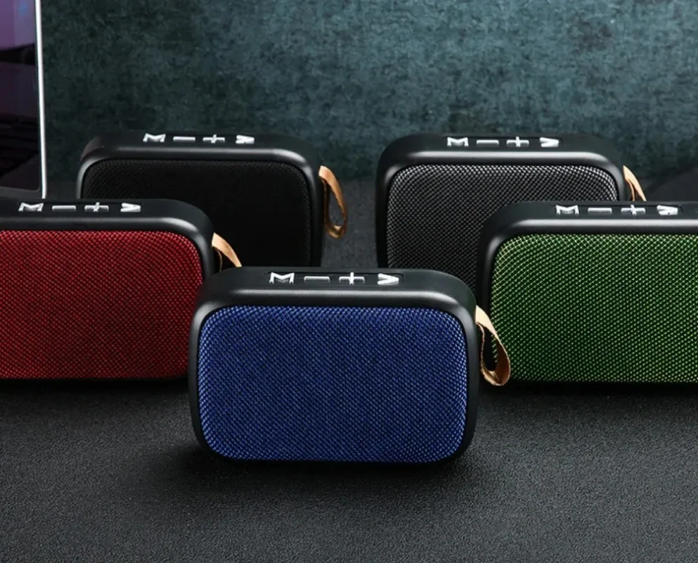 G2 القماش سماعة لاسلكية تعمل بالبلوتوث المتكلم في الهواء الطلق بطاقة U القرص الصوت الإبداعية المحمولة مضخم صوت صغير هدية المتكلم للهاتف المحمول #1