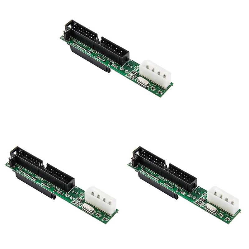 QWE-3X 7+15Pin 2.5 Sata Female To 3.5 Inch Ide Sata To Ide Adapter Converter Male 40 Pin Port For Ata 133 100 Hdd Cd