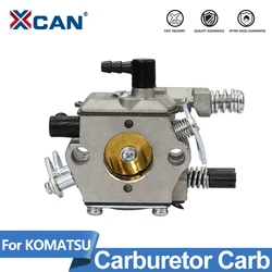 XCAN Gasoline Chainsaw Carburetor Carb Brush Cutter Carburetor Fit KOMATSU 4500 5200 5800 45cc 52cc 58cc Chainsaw Spare Parts