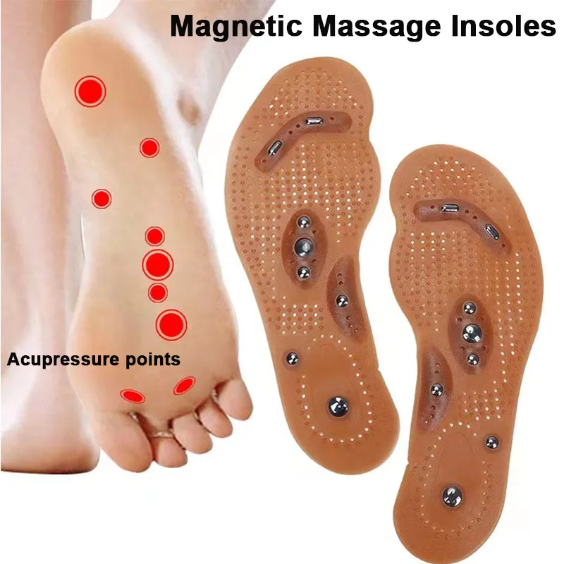 

Magnetic Therapy Massage Insoles For Shoes Foot Acupressure Enhanced Magnetic Insole Point Therapy Feet Body Detox Insert Pads