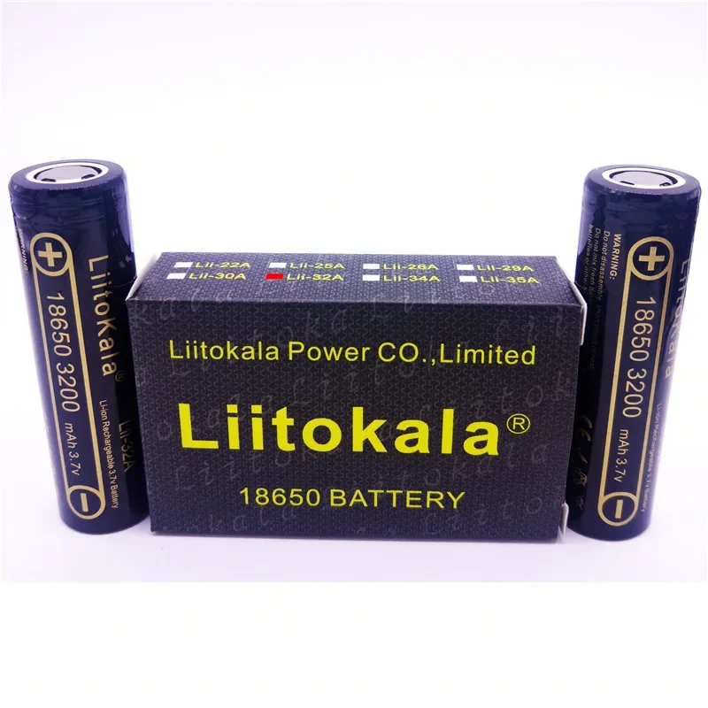 100% original brand new Canon LiitoKala Lii-32A 3.7V 18650 3200mAh suitable for MH1 10A lithium-ion battery rechargeable 18650